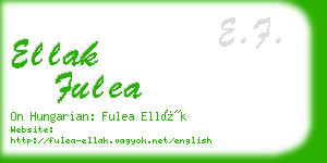 ellak fulea business card